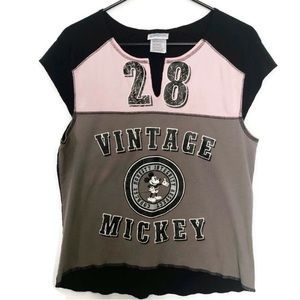 Vintage Mickey Disneyland Muscle Tee Top
